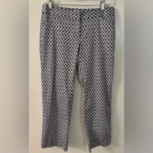 Laundry by Shelli Segal Geometric Cropped Pant Women’s size 4